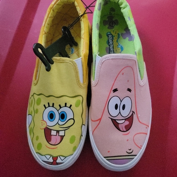 SpongeBob Squarepants Other - SpongeBob SquarePants Kids Sneakers - Yellow and Pink